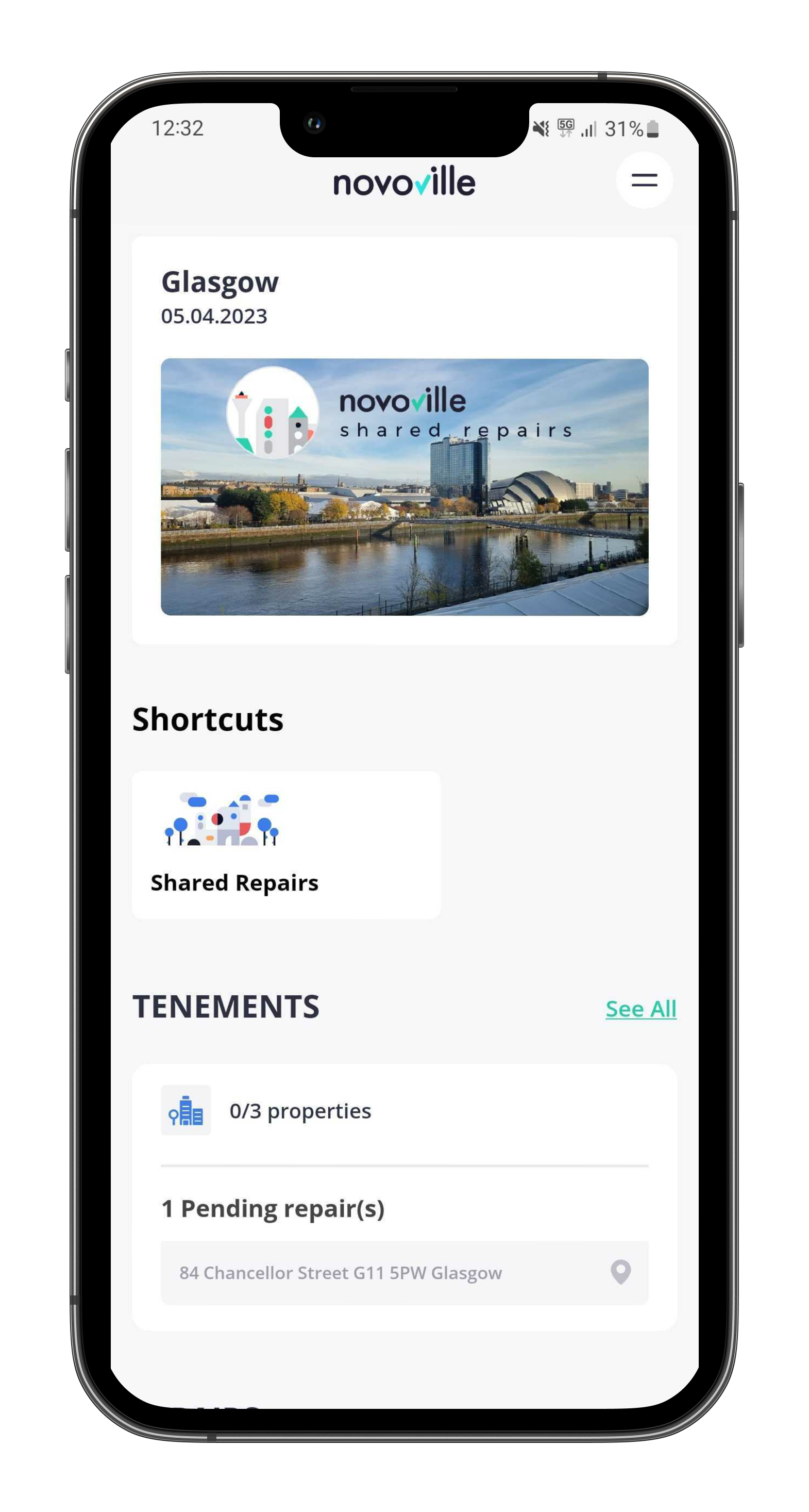 [Press Release] Novoville Shared Repairs is now Live in Glasgow.